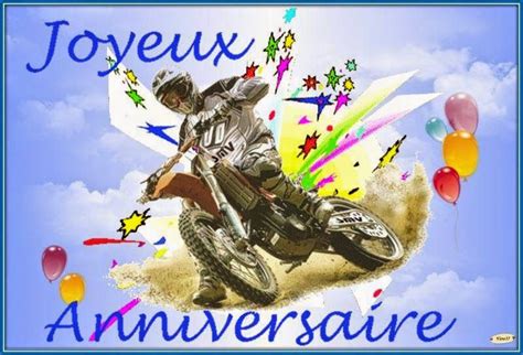 Carte Anniversaire Moto Cross Bon Anniversaire Motard Humour