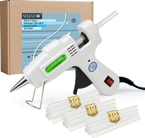 SHJADE Hot Glue Gun With Glue Sticks Fast Preheating Hot Melt Gun Mini Glue Gun Kit For