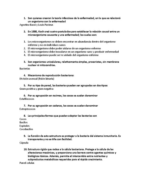 Cuestionario MicrobiologíA Son quienes crearon la teoría infecciosa