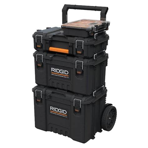 RIDGID Pro Gear System Gen 2.0 Stackable Rolling Tool Box , 22 in ...