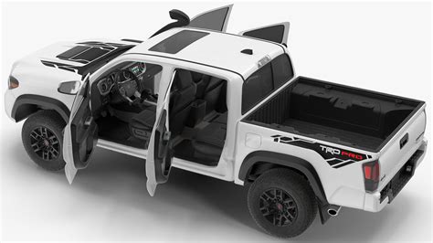 Toyota Tacoma Trd Pro Super White 2021 3d Model 129 3ds Blend C4d