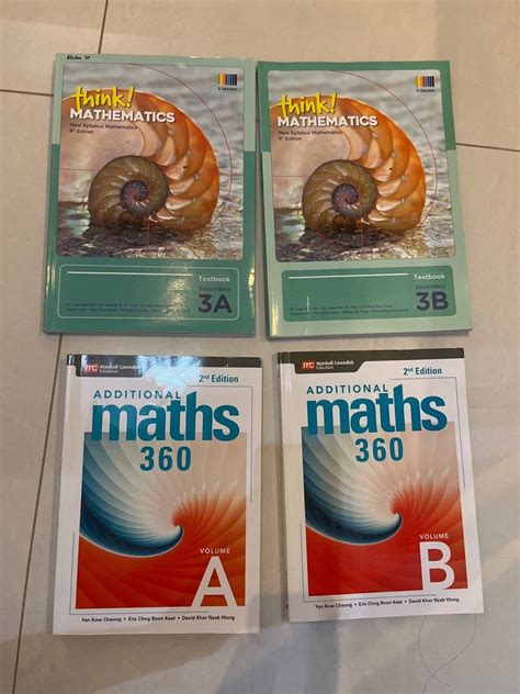 Think Mathematics Secondary 3A 3B Textbook 8th Edition Additional