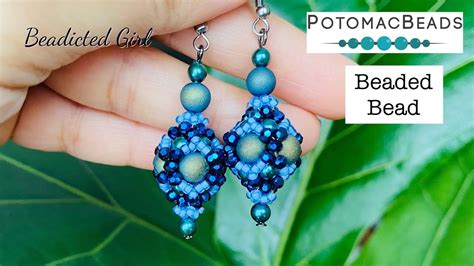 Potomac Beads Tutorial Diy Beaded Bead Earrings Youtube