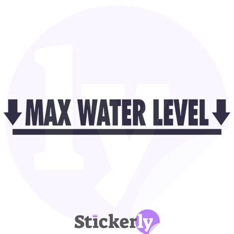 Naklejka Max Water Level Sklep Z Naklejkami Stickerly Pl Stickerly Pl