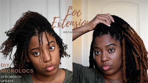 Diy Microlocs Journey Th Month Update Loc Extensions Installation