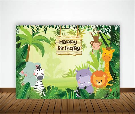 Jungle Theme Birthday Backdrop Ubicaciondepersonas Cdmx Gob Mx