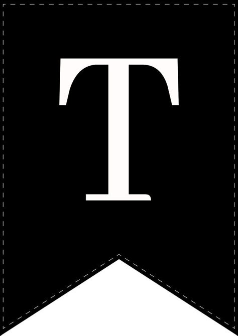 A Black And White Photo With The Letter T In It S Center On Top Of A