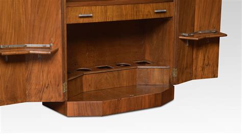 Art Deco Walnut Cocktail Cabinet At Stdibs