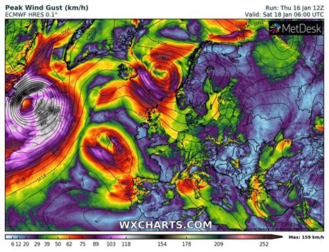 Allerta Meteo Unaltra Ciclogenesi Esplosiva Nellatlantico Forte