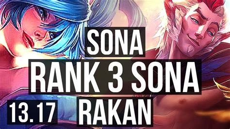 SONA Ashe Vs RAKAN Nilah SUP Rank 3 Sona 1 4M Mastery 2 2 14