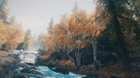 River And Trees Painting The Elder Scrolls V Skyrim Video Games HD