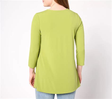 Susan Graver Modern Essentials Reg Liquid Knit A Line Tunic