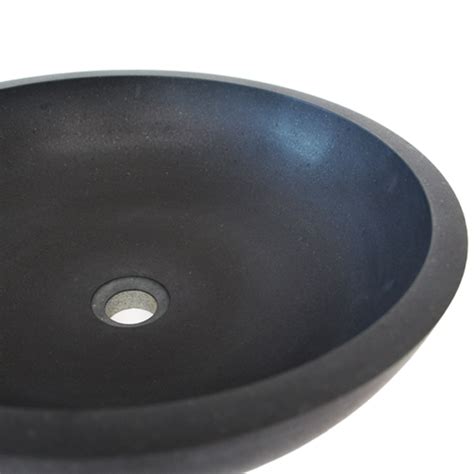 Andesit Sink Round Polish Gersthofer Steinbaumeister