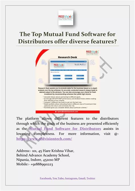 Ppt The Top Mutual Fund Software For Distributors Offer Diverse