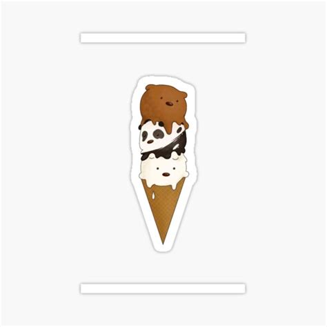 Scandalous Polar Ice Cream Grizzly And Panda Sticker For Sale By