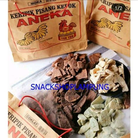 Jual Termurah Kripik Keripik Pisang Coklat Lampung Aneka Rasa Kepok Yen