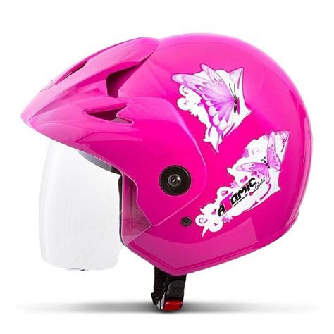 Capacete Feminino Aberto Urbano Passeio Pro Tork Atomic Girls Viseira