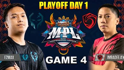 Execration Vs Cignal Ultra Game Mpl Ph Season Playoffs Day