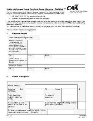 Fillable Online CAA Form 24077 01C CAA Form 24077 01C Fax Email Print