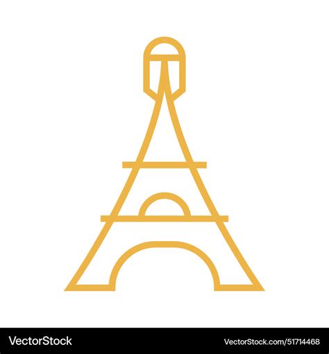 Eiffel Tower Logo Royalty Free Vector Image VectorStock