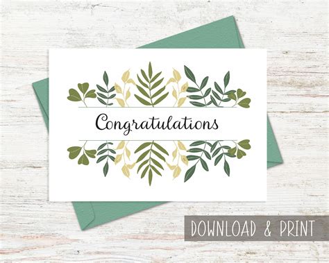 Printable Congrats Card