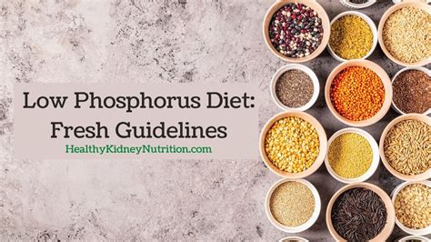 Low Phosphorus Diet: Fresh Guidelines - Healthy Kidney Nutrition