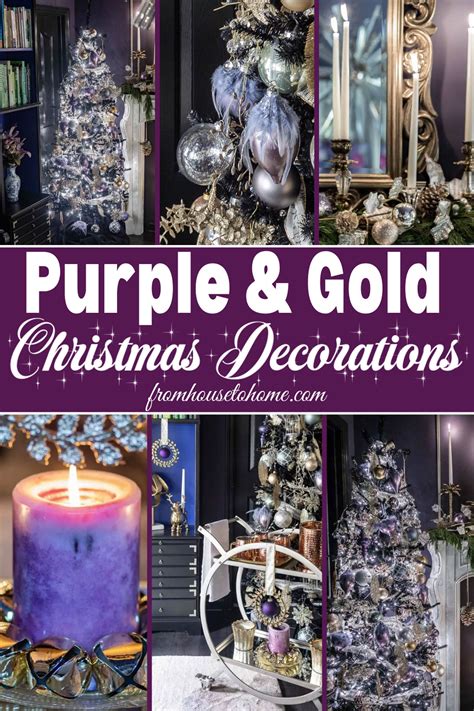 Purple And Gold Christmas Tree Decor Ideas From House To Home