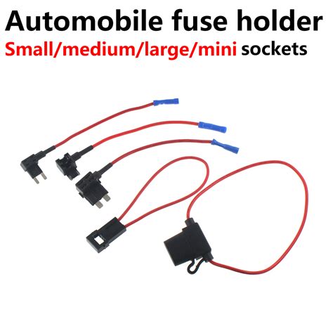 Pcs Dual Car Fuse Holder Add A Circuit Tap Adapter Atm Atc Small