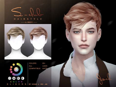 The Sims 4 Mens Short Hair Jack By S Club Micat Game