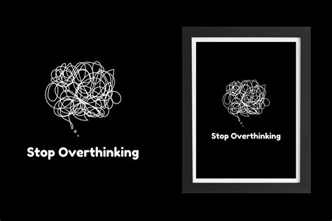 Stop Overthinking Wall Art Printable Graphic by SillkkArt · Creative Fabrica