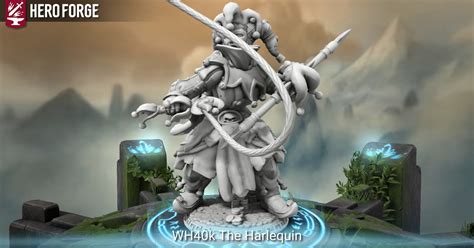 Wh40k The Harlequin Made With Hero Forge