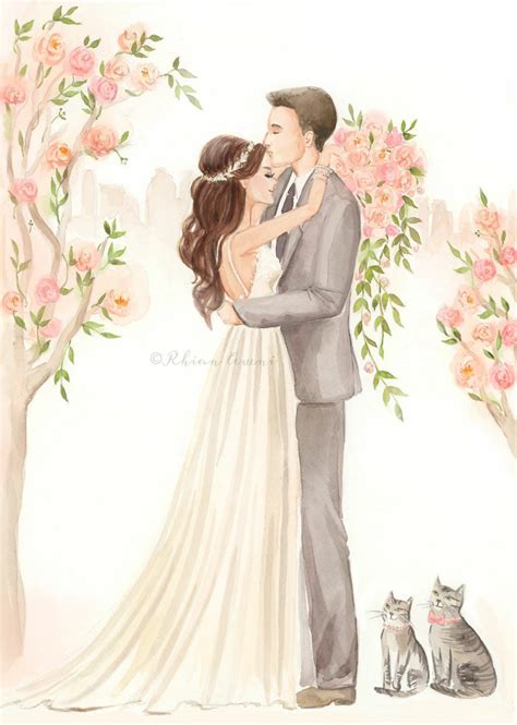 Download High Quality Bride And Groom Clipart Watercolor Transparent