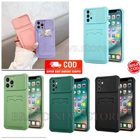 Jual SOFT CASE MACARON SLIDE CAMERA SLOT CARD HOLDER SAMSUNG A13 4G