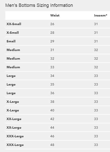 Patagonia Size Chart – Mountain High Outfitters