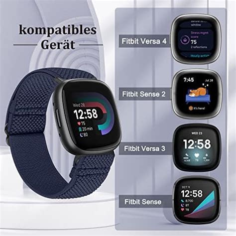 Ychdder Elastisches Ersatzarmband Kompatibel Mit Fitbit Versa Fitbit