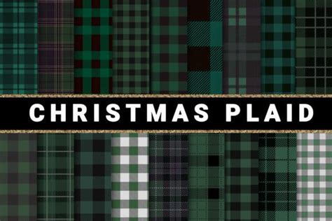 Christmas Buffalo Plaid Digital Paper Graphic By AdMaioraDesign