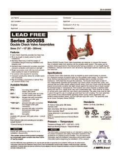 Lead Free Series Ss Watts Water Technologies Lead Free Series