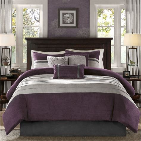 Palmer Purple 7 Piece Comforter Set Latest Bedding