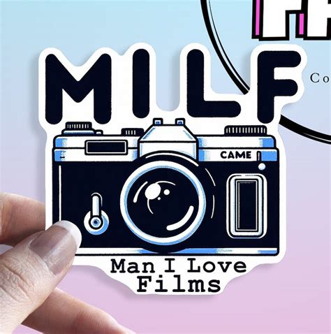 MILF Sticker Man I Love Films Funny Waterproof Vinyl MILF Photography Decal Film Camera Decor