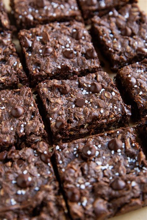 Double Chocolate Peanut Butter Oatmeal Cookie Bars The Roasted Root