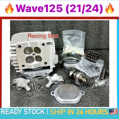 Wave Racing Head V Cnc Porting Valve Head Cylinder Honda Wave