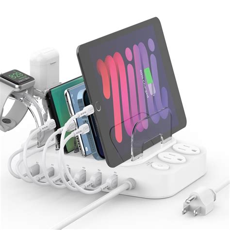 Soopii W Port Usb Charging Station For Multiple Devices With Ac