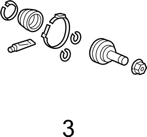 Honda Odyssey Boot Set Outboard Driveshaft Half Shaft Stx