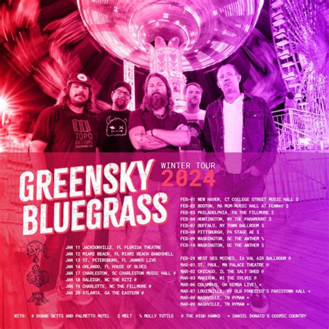 Greensky Bluegrass Detail 2024 Winter Tour Supporting Acts