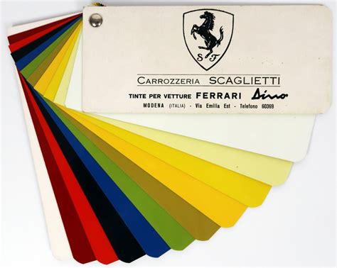 Ferrari Colour Chart Ferrari Dino Classic Driver Market