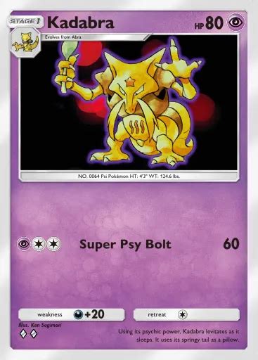 Kadabra Pok Mon Tcg Pocket Card Untapped Gg