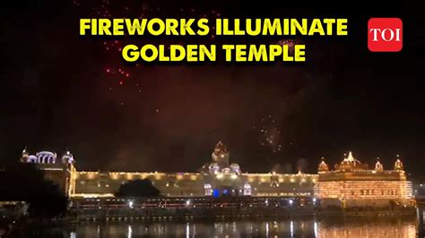 Dazzling fireworks and devotion: Golden Temple shines on Diwali Night ...