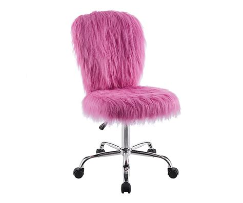 Comfort Home Hot Pink Faux Fur Chair | Big Lots