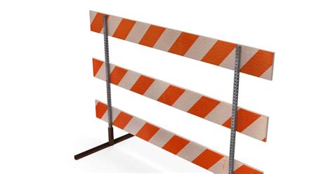 Construction Barricade, 3D - Envato Elements