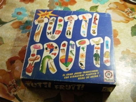 Juego Tutti Frutti Completo Diccionario Juego De Basta Tutti Frutti